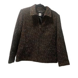 SAG HARBOR Full Zip Up Multicolor
Blazer Jacket Women's Size 10 !!